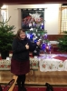 Rev Boyes with Chalmer's Church Tree